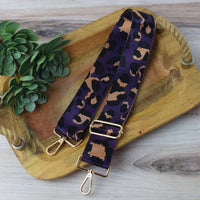 Lauren Lane - Women's Leopard Print Adjustable Crossbody Bag Strap