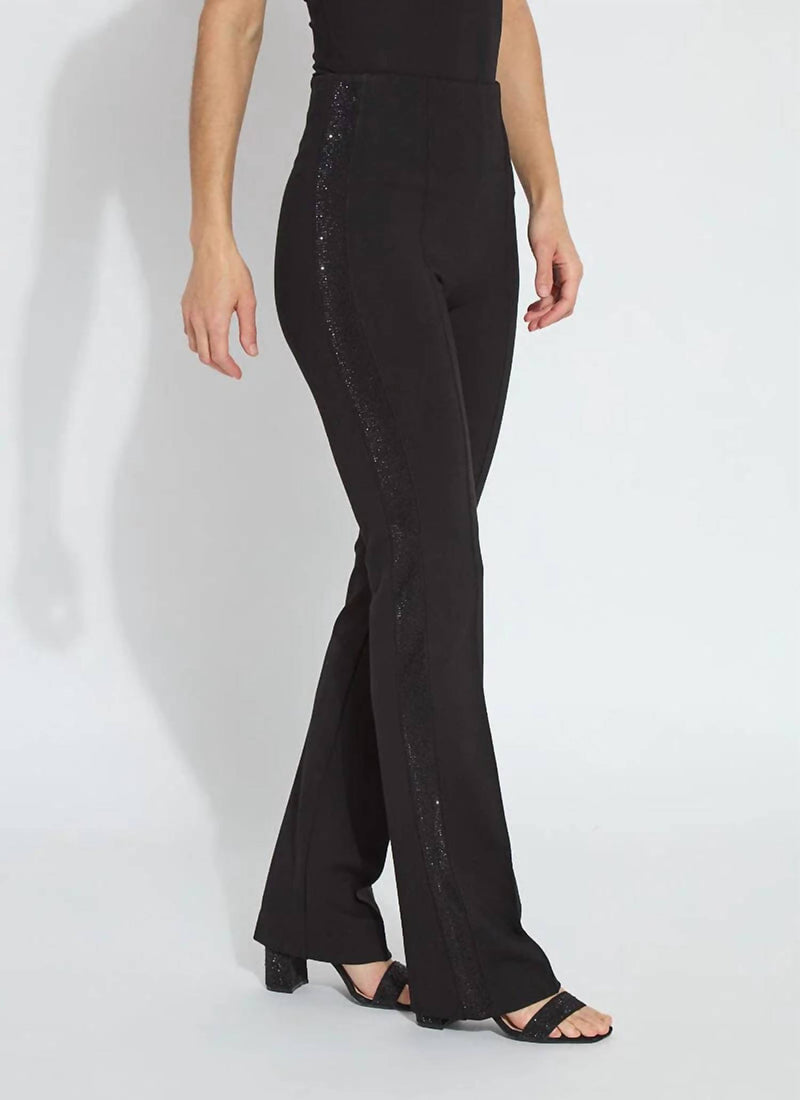 Lysse Elysse Embellished Crystal Pant in black - women's pants