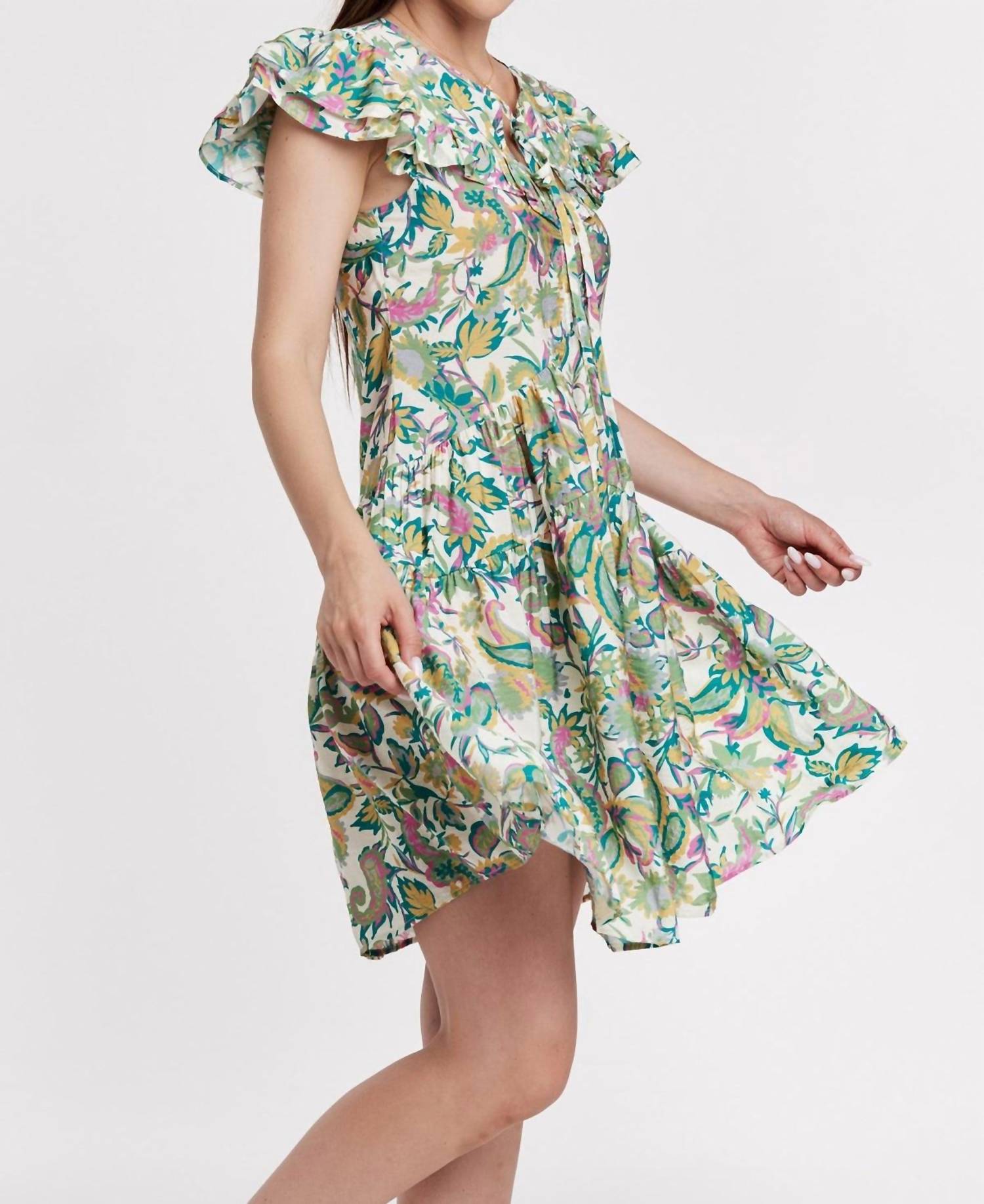 Another Love - Paisley Garden Mini Dress