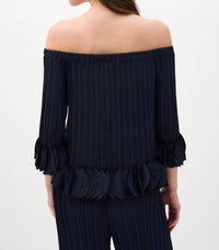 Joseph Ribkoff - Off Shoulder Pleated Top