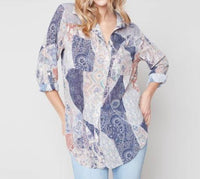 Charlie B - Crinkle Georgette Blouse