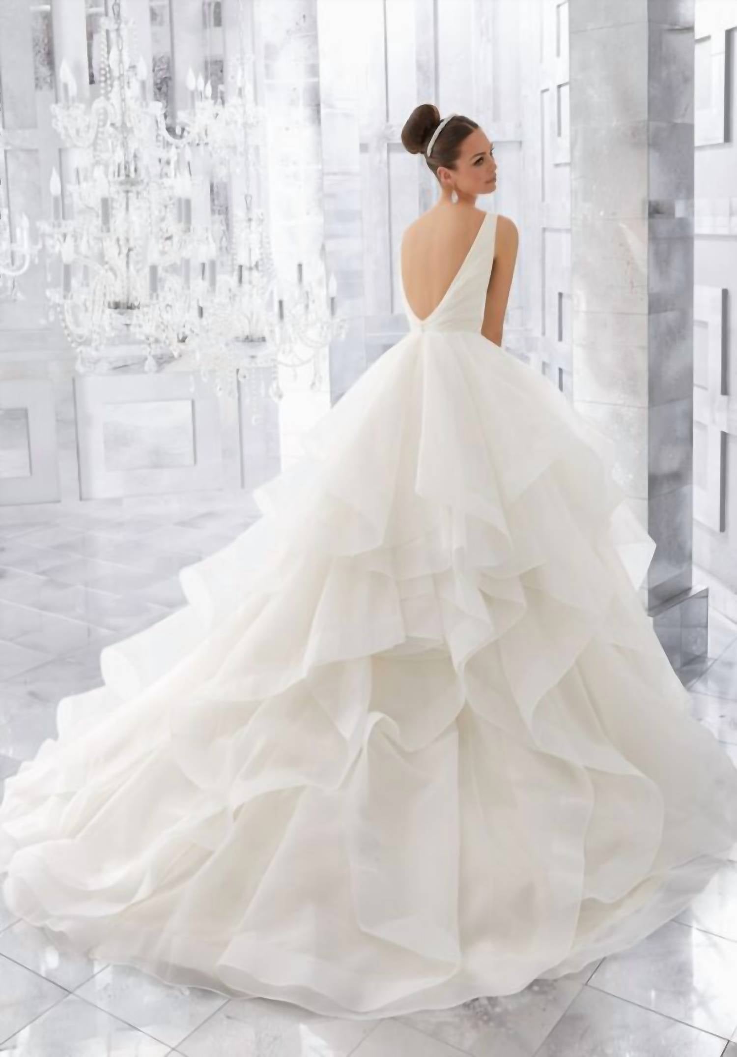 MORILEE Milly Wedding Dress in ivory 1 - women's dress - alternate view