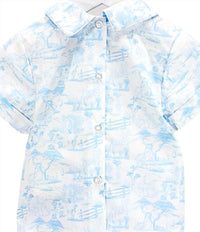Charming Little One - Boy's Peter Rabbit Toile Shorts Set