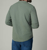 Joe'S Jeans - Dwight Double Face Henley Long Sleeve Sweatshirt