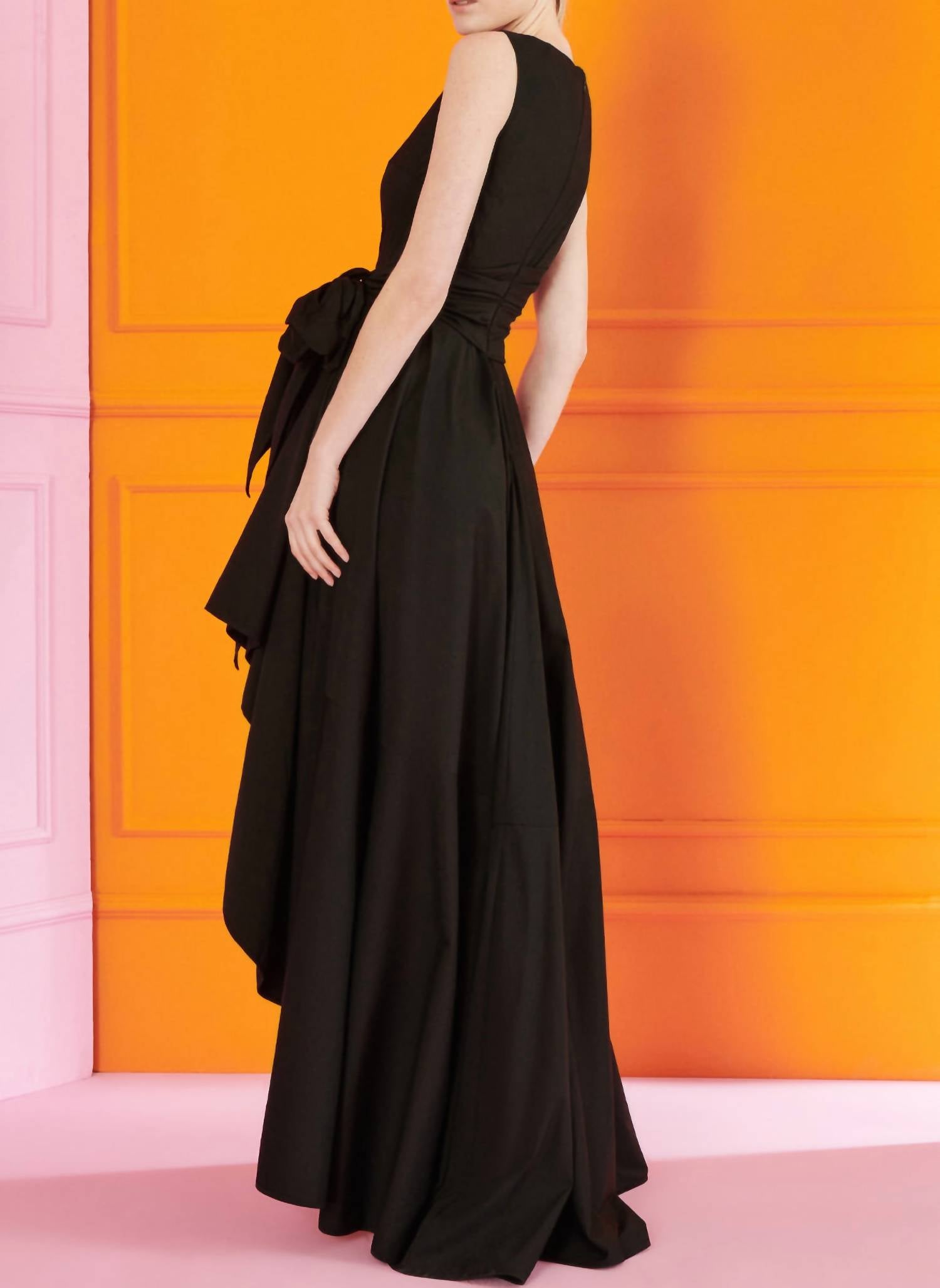 Talbot Runhof - Cotton Poplin High Low Dress