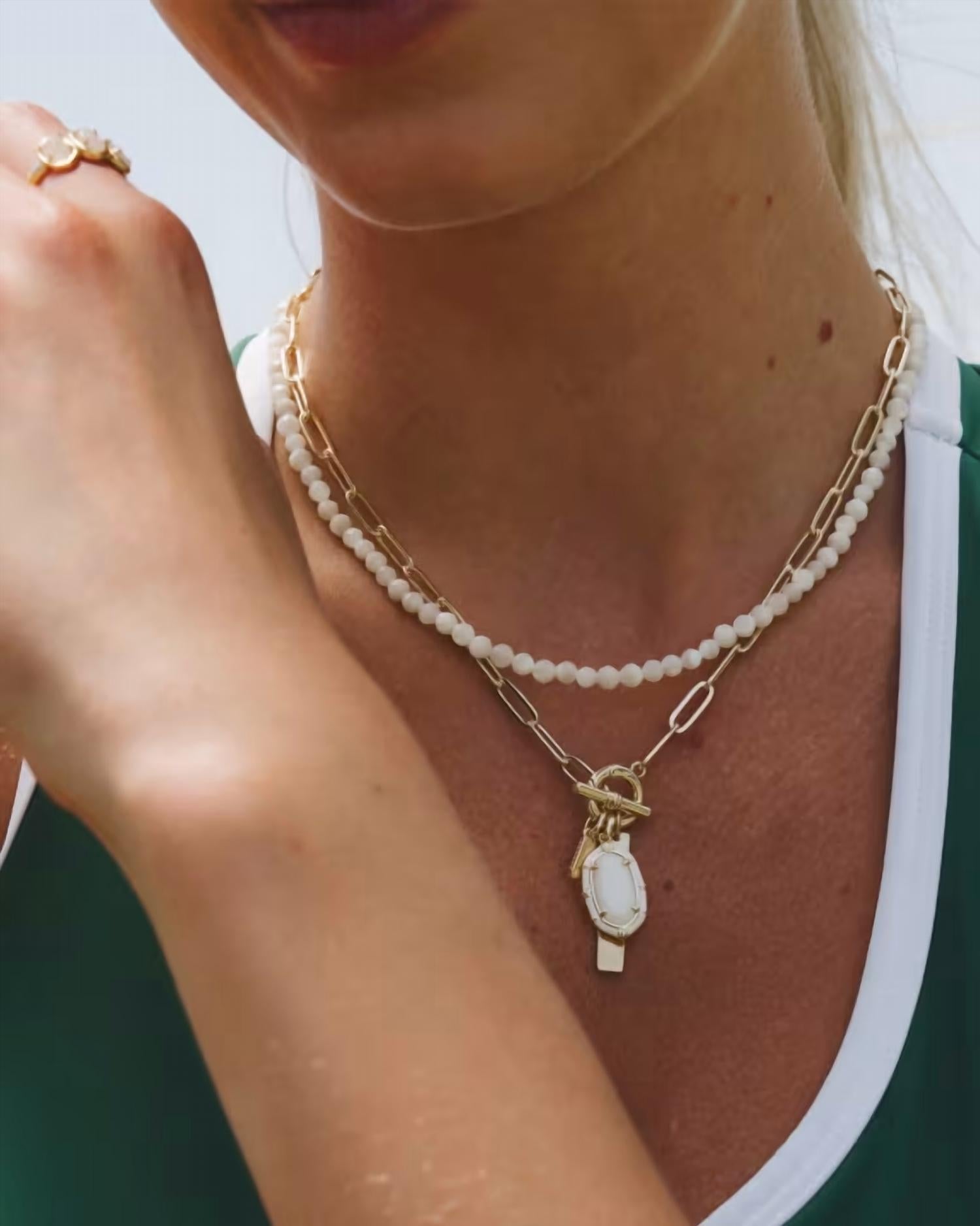 Kendra Scott - Women's Elisa Enamel Link And Chain Necklace