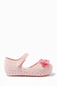 Mini Melissa Girls Furadinha Xii Sandals in lt pink - kids' sandal