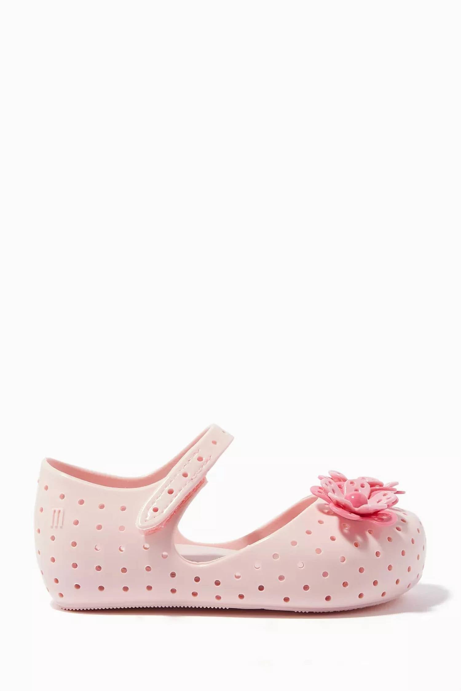 Mini Melissa Girls Furadinha Xii Sandals in lt pink - kids' sandal