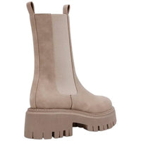 Dolce Vita Women's Garden Lug Boots in lightt beige - women's shoe - detail view