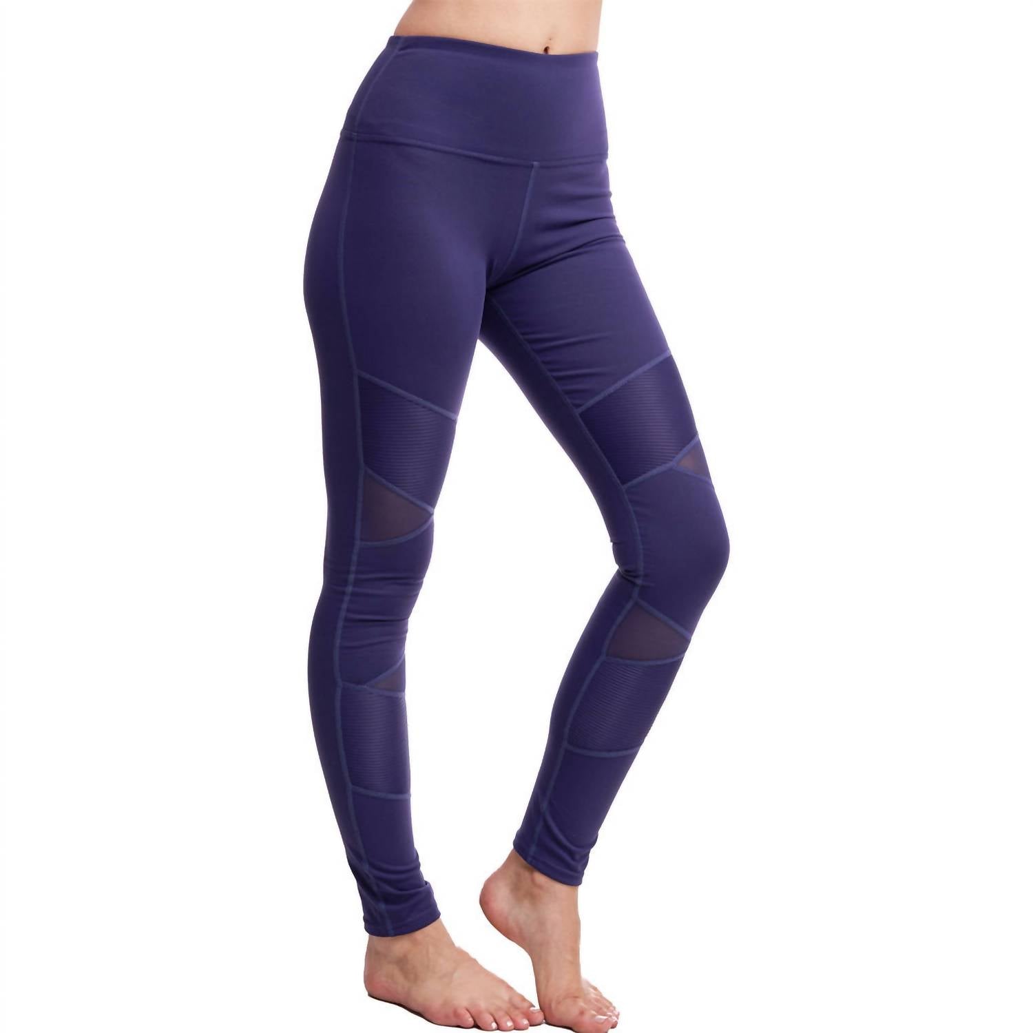 GOLDHAUS Moto Rider Leggings in violet - women's pants - alternate view