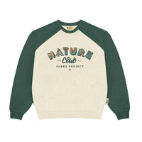 Parks Project Women's Nature Club Hillside Raglan Crew Sweatshirt in natural - women's top