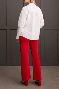Tribal - Floral Applique Long Sleeve Top