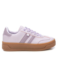 Xti Women's Lace Up Sneakers in lilac - women's sneaker - detail view