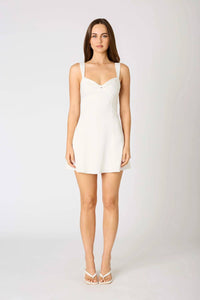 Cotton Candy La - Cassie Satin Bow Back Mini Dress