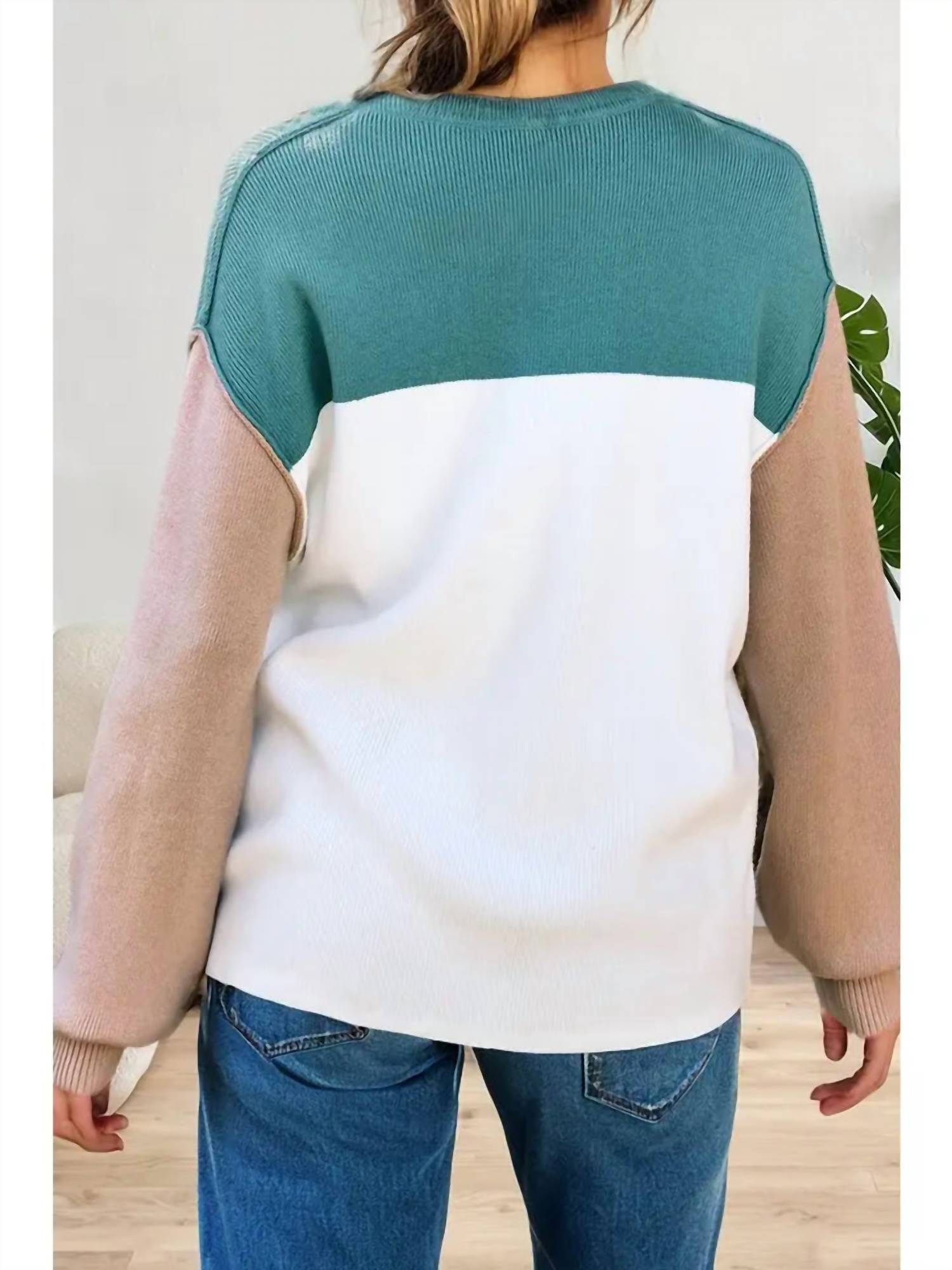 La Society - Color Block Sweater