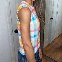 Anniewear - Judith Plaid Sleeveless Top