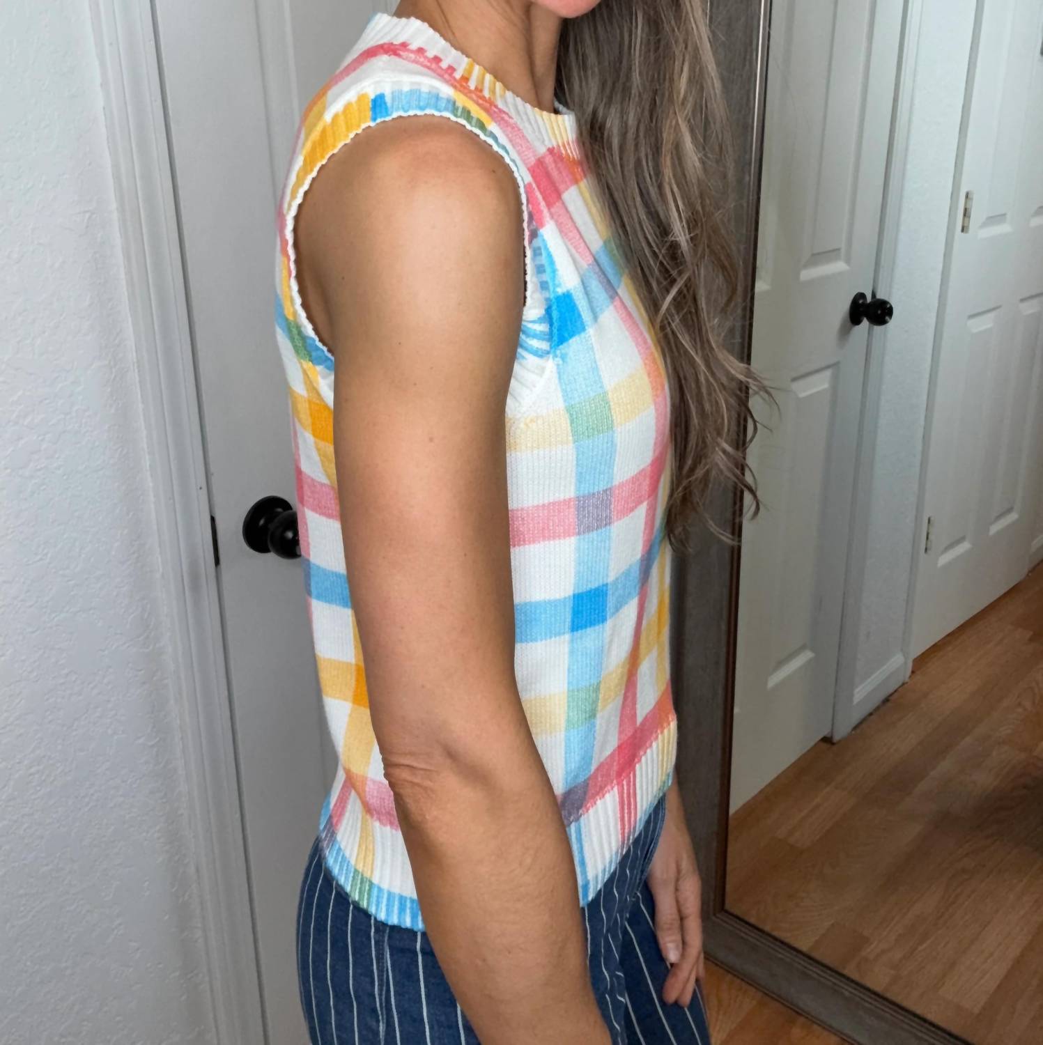 Anniewear - Judith Plaid Sleeveless Top