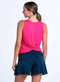 Lucky In Love - Twist Back Rib Tank Top
