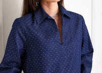 Karen Kane - Cuffed Sleeve Embellished Dress
