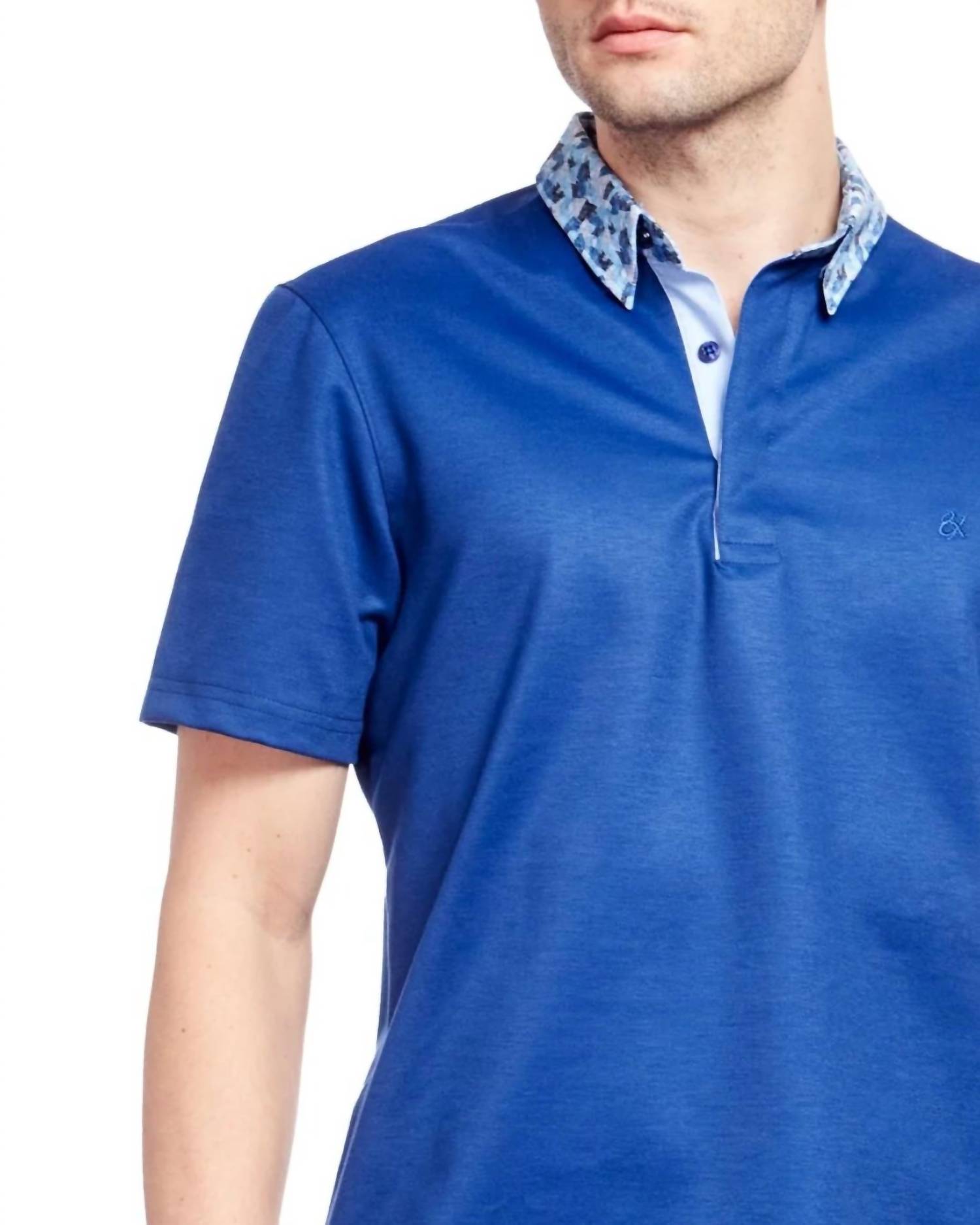Eight X - Abstract Collar Polo Shirt