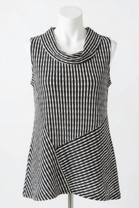 Habitat - Uptown Stripe Sleeveless Cowl Neck Top