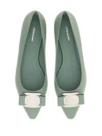 Salvatore Ferragamo Women's Ballerina Shoe in green - women's flats - view 4