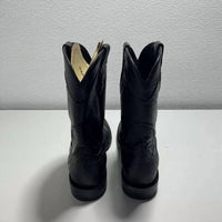Allens Boots Men's Roper Lizard Western Cowboy Boots in black - men's boots - alternate view