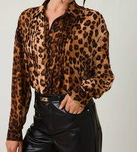 Le Lis - Sydney Leopard Print Blouse