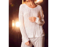 SAGE THE LABEL Only Wish Sweater in white - women's sweater