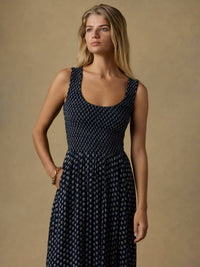 Faherty - Sophia Smocked Midi Dress