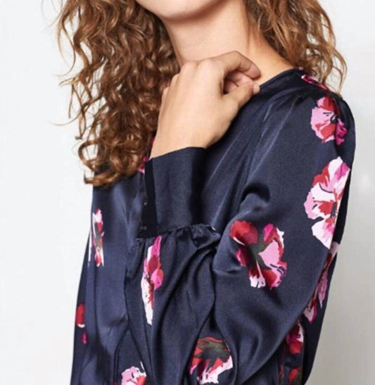 Joie - Antonela Floral Print Satin Blouse