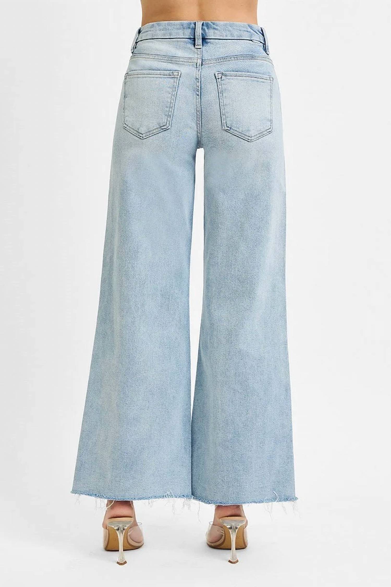 Risen - Amanda Mid Rise Wide Leg Jean