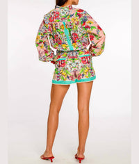Elizabeth James The Label - Emmett Balloon Sleeves Top