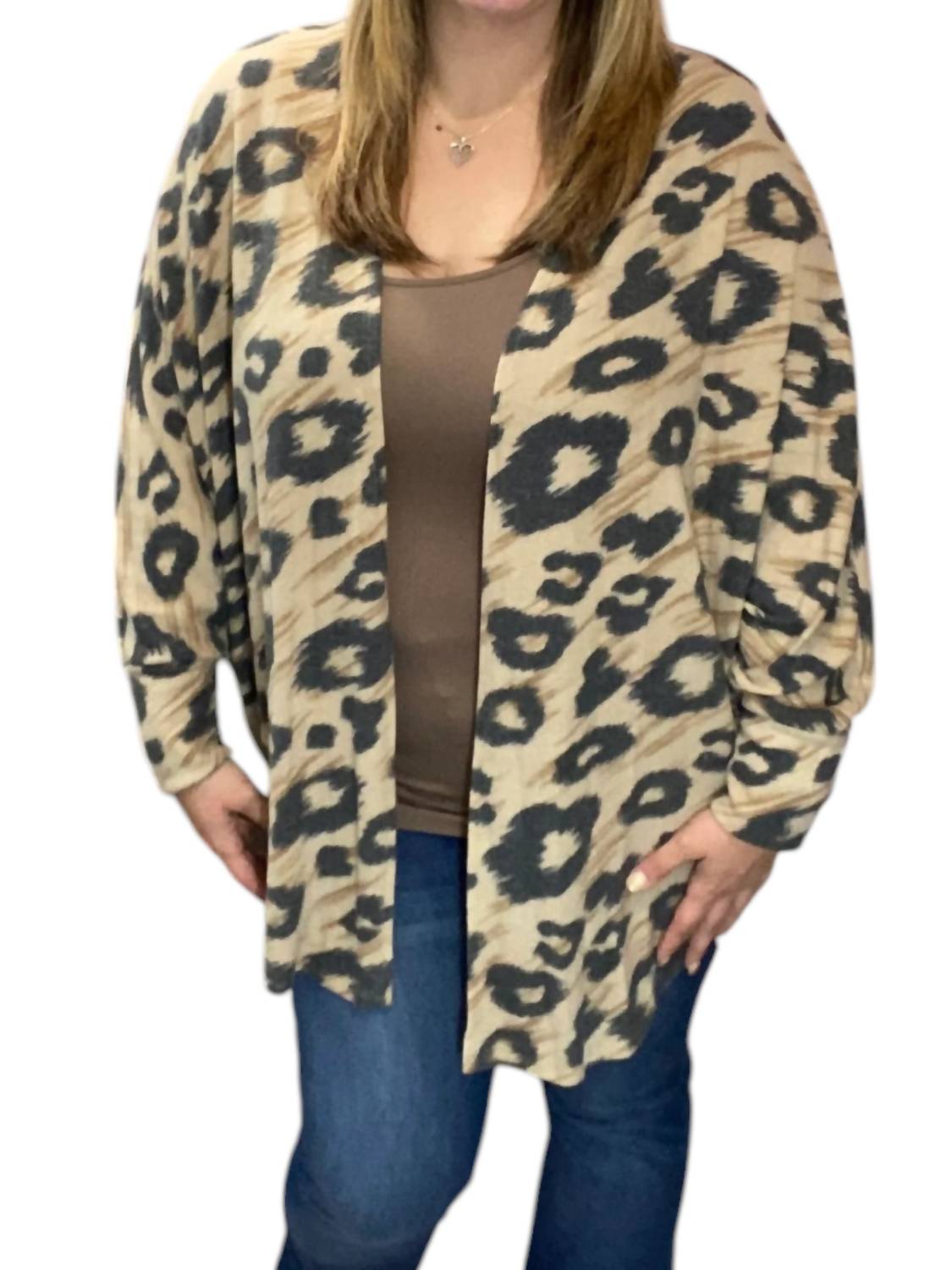 Honeyme - Fleecey Cocoon Cardigan