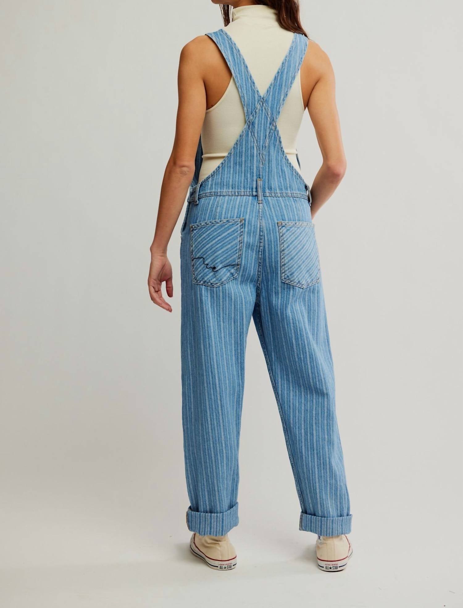 Free People - Ziggy Striped Overall Romper