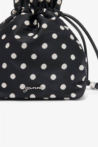 Ganni - Women's Printed Bou Bucket Pouch With Dots