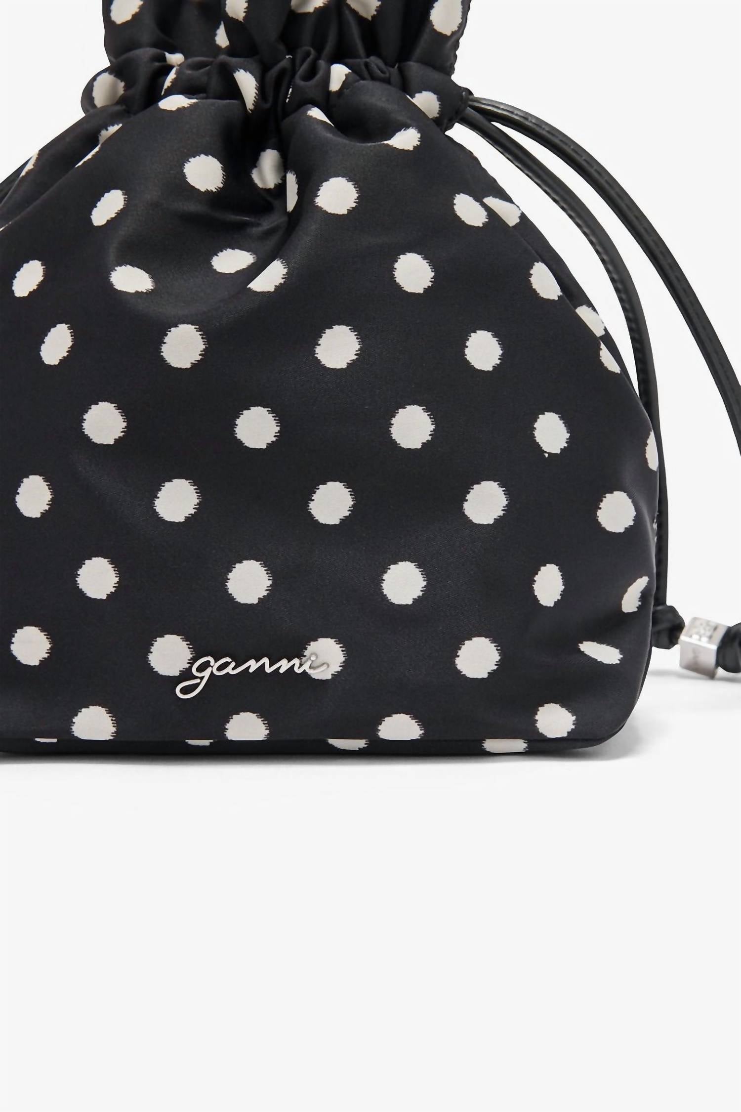 Ganni - Women's Printed Bou Bucket Pouch With Dots