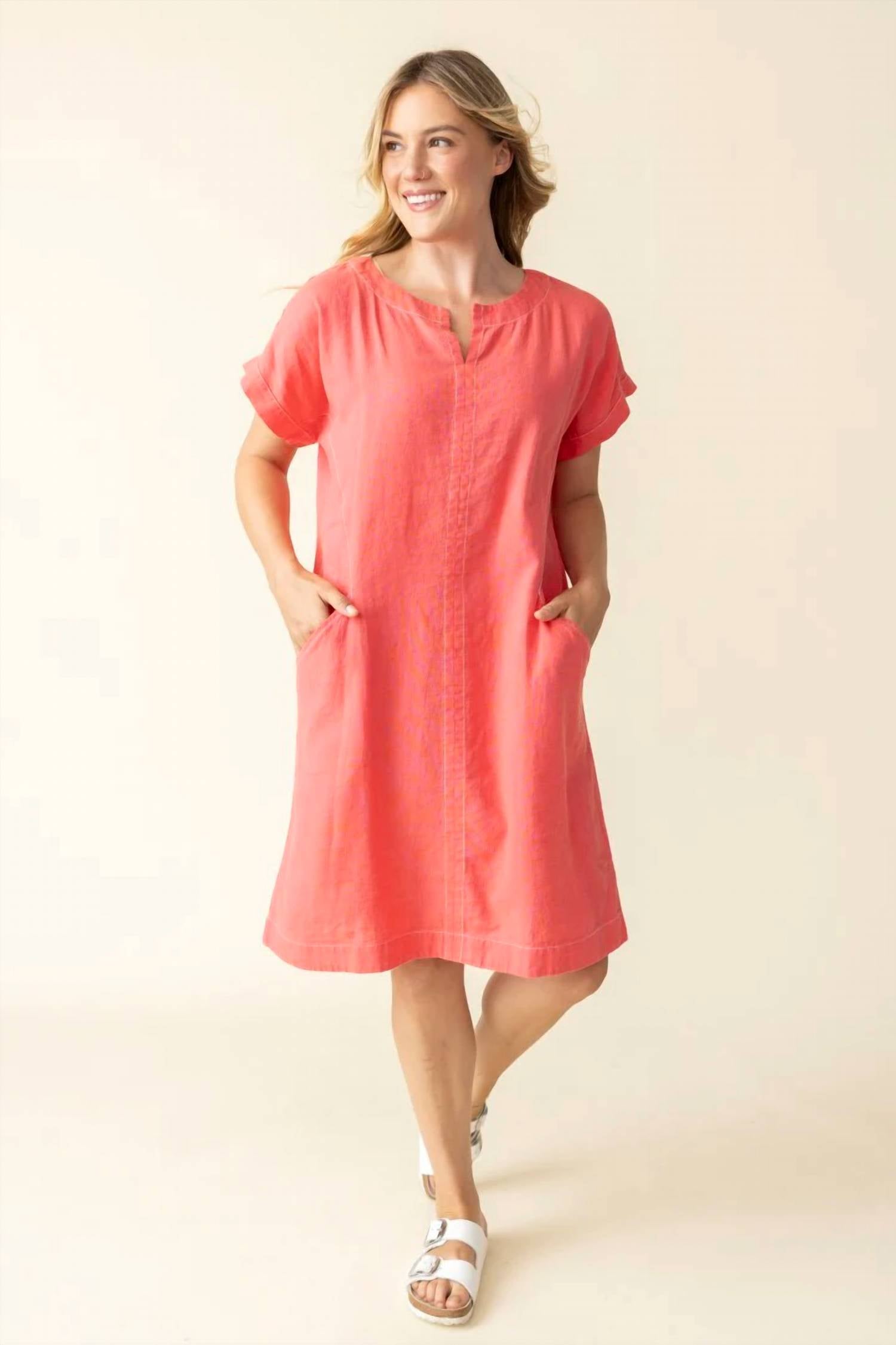 Habitat - Papa Linen Solid Bethany Mini Dress