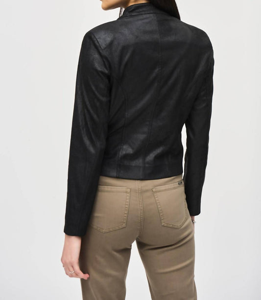 Joseph Ribkoff - Faux Suede Jacket