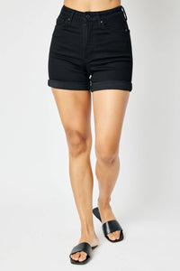 Judy Blue - High Waist Tummy Control Cuffed Shorts