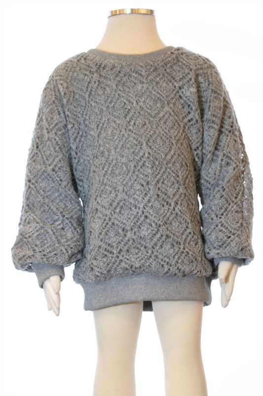 Ml Kids - Girls' Diamond Knit Sweater