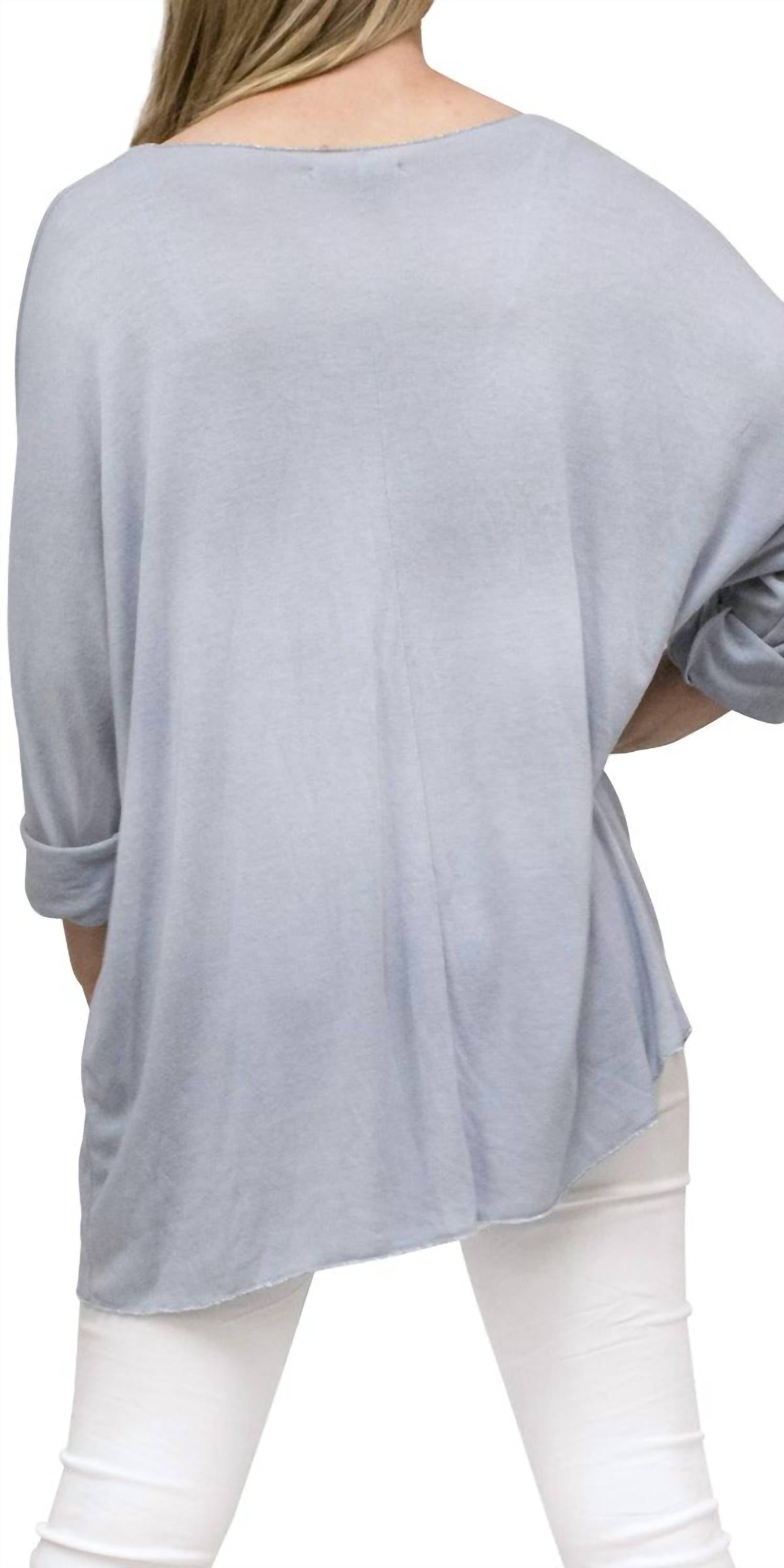 Gigi Moda - Flamingo V-neck Long Top