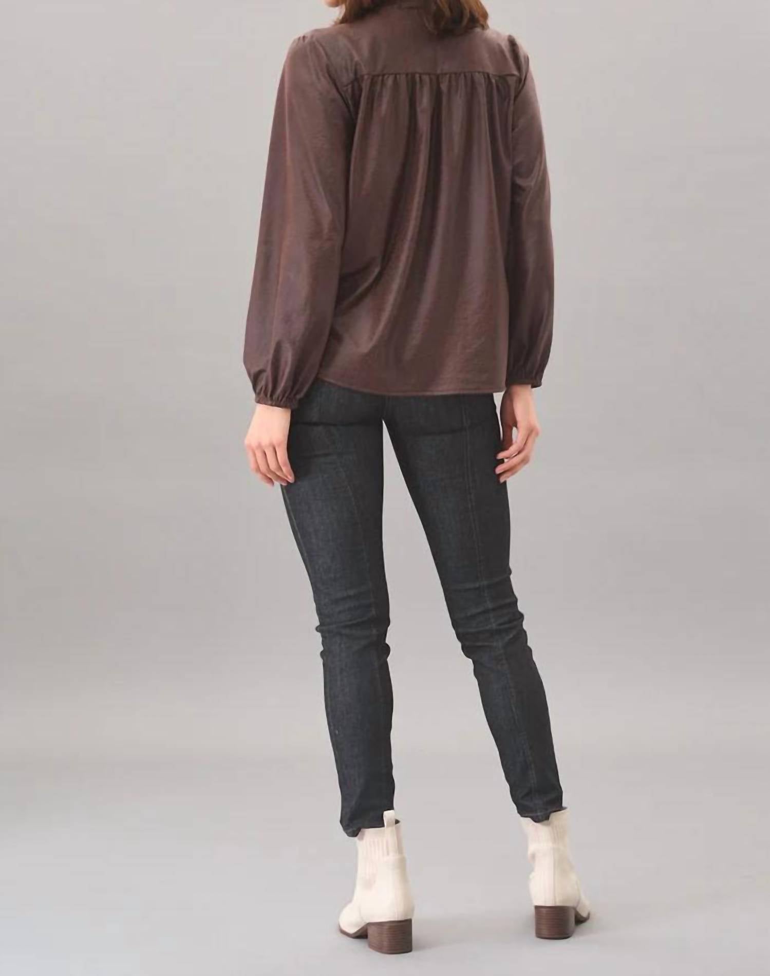 Lola & Sophie - Zoe Leatherette Top