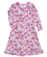 Sara'S Prints - Girl's Whirl And Twirl Night Gown
