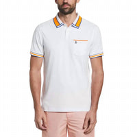 Original Penguin - Organic Stripe Cotton Polo Shirt
