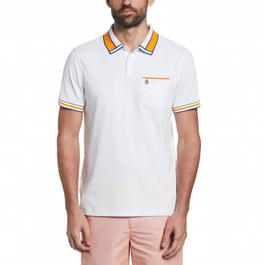 Original Penguin - Organic Stripe Cotton Polo Shirt