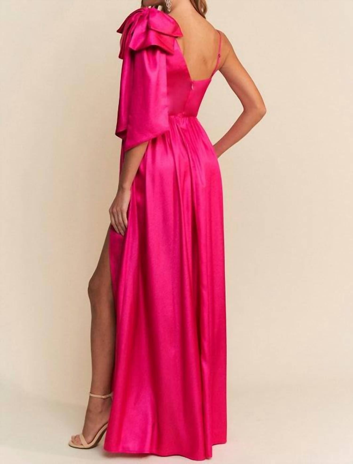 Maniju - A-line Satin Gown