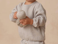 Quincy Mae Textured Sweat Set in frost - item - detail view