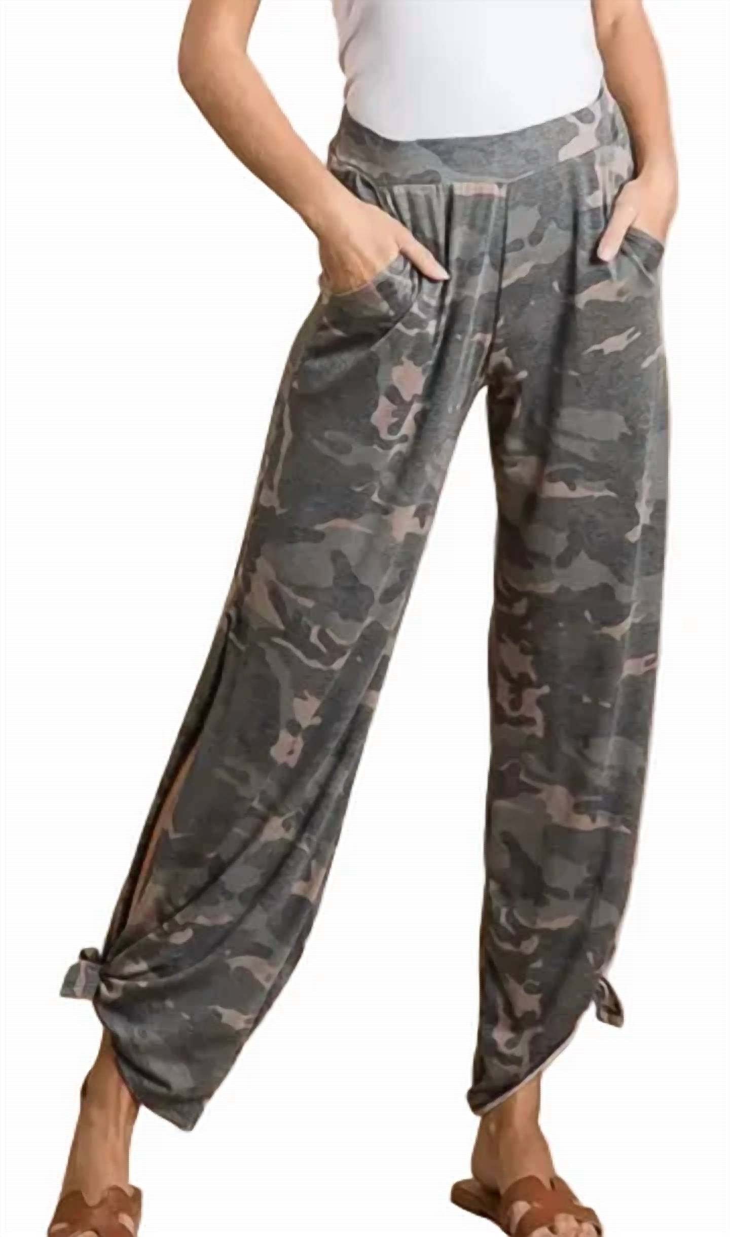 7Th Ray - Camo Tie Pants