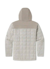 Southern Marsh Men's Falcon Hill Hooded Jacket in beige - men's shirt - detail view